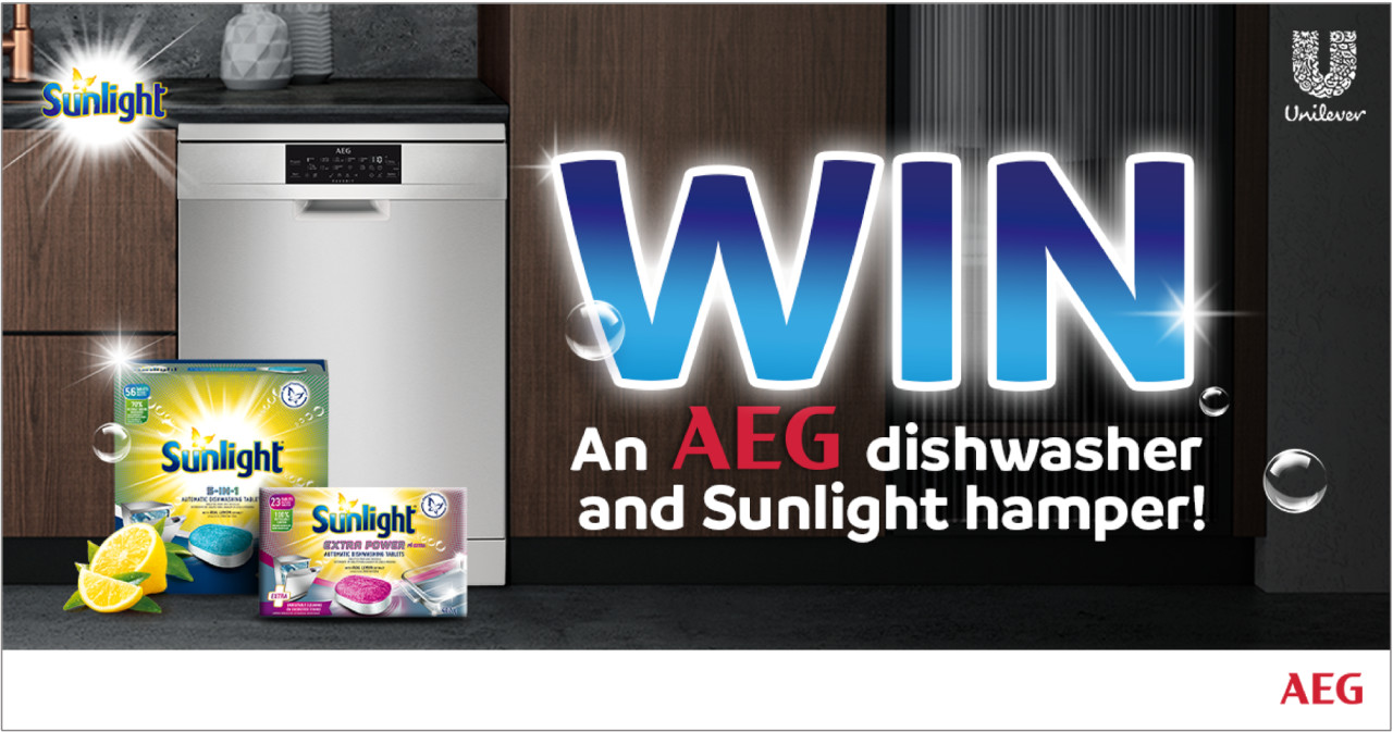 Win an AEG dishwasher and sunlight hamper!