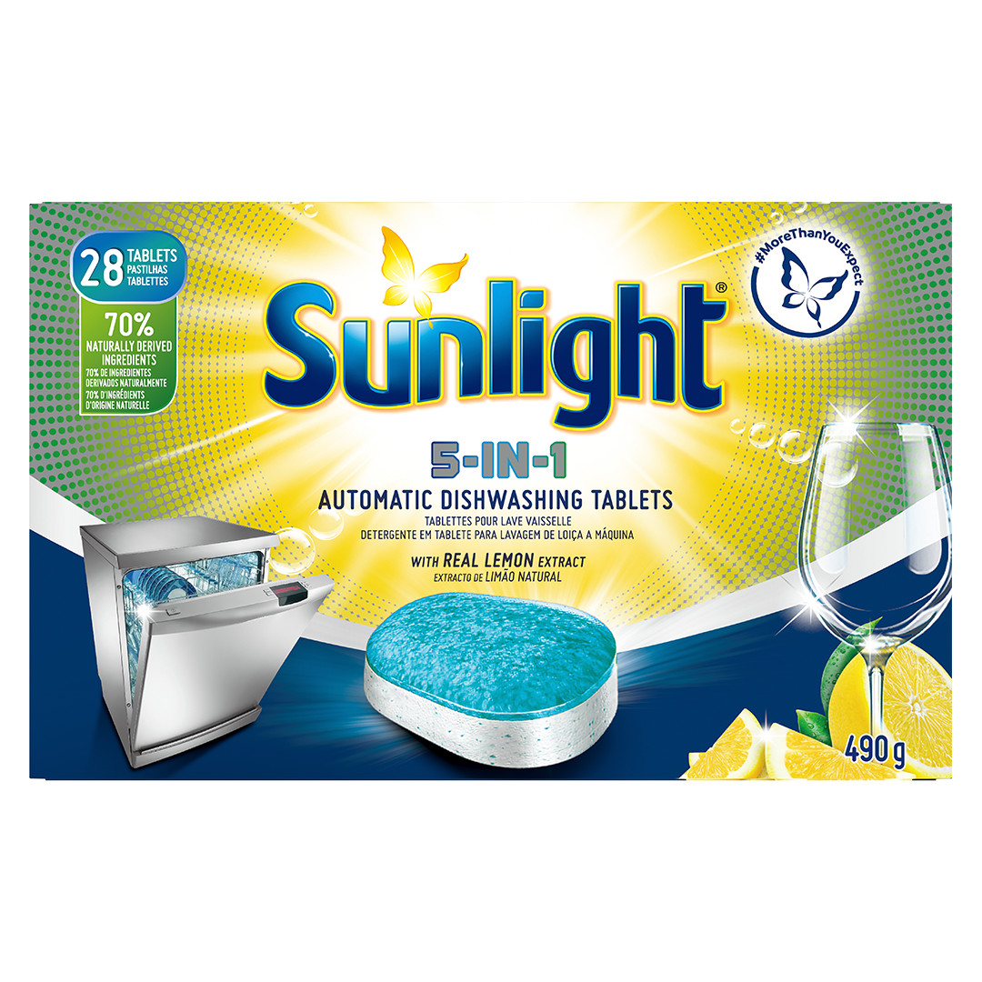 Sunlight 5 in 1 Machine Dishwashing Tablet