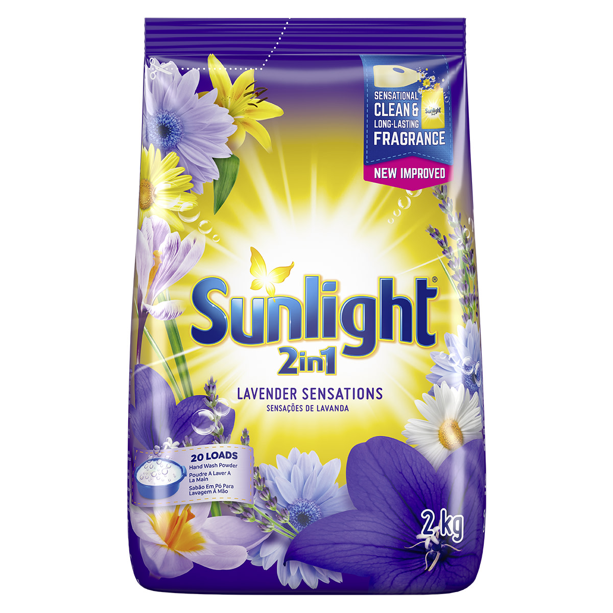Sunlight 2in1 Lavender Fragrance Handwash Washing Powder