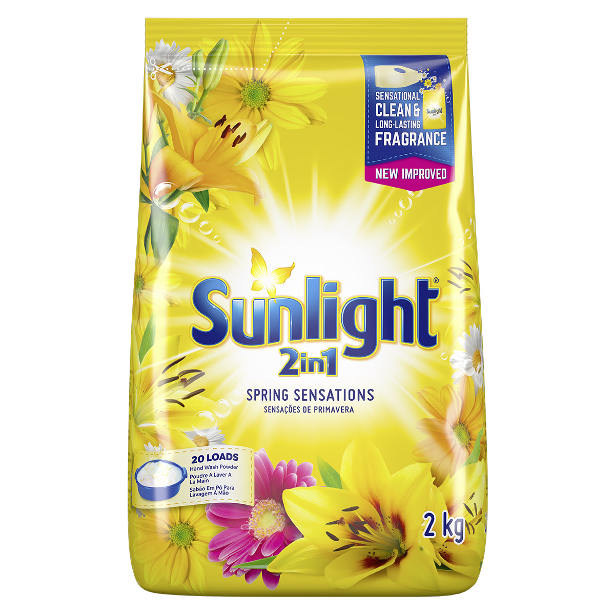 Sunlight 2in1 Spring Sensations Handwash Washing Powder