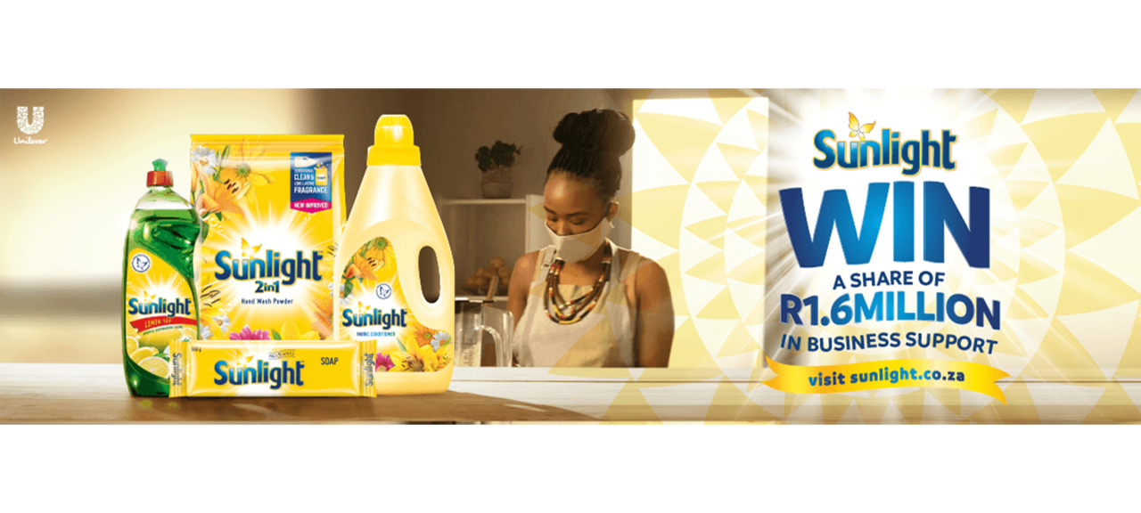 Product range , lady with mask looking down , CTA on image